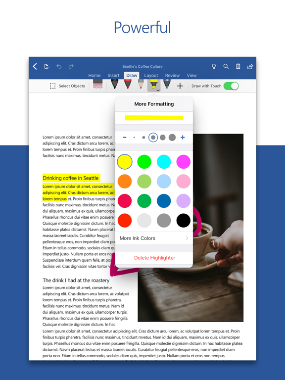 Microsoft Word screenshot