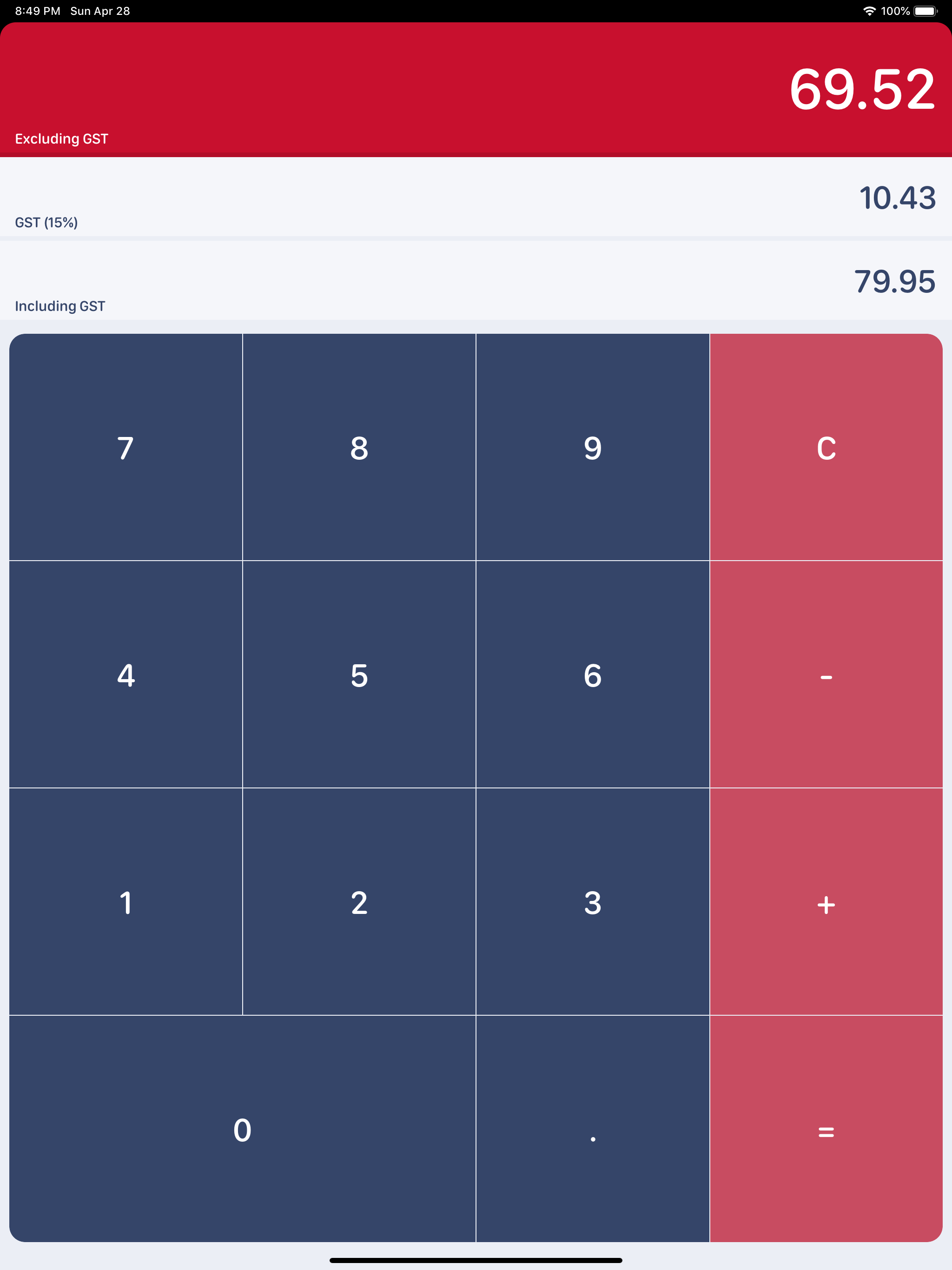 NZ GST Calculator screenshot 6