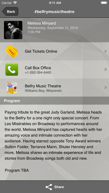 Belfry Music Theatre by InstantEncore.com