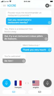traduire la voix et le texte iPhone Captures Décran 1