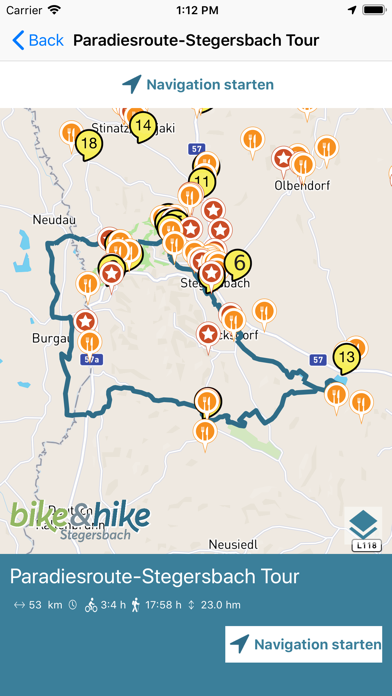 bike&hike Screenshot