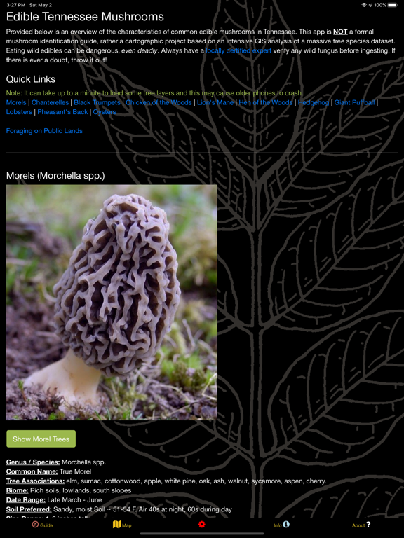 Screenshot #5 pour Tennessee Mushroom Forager Map