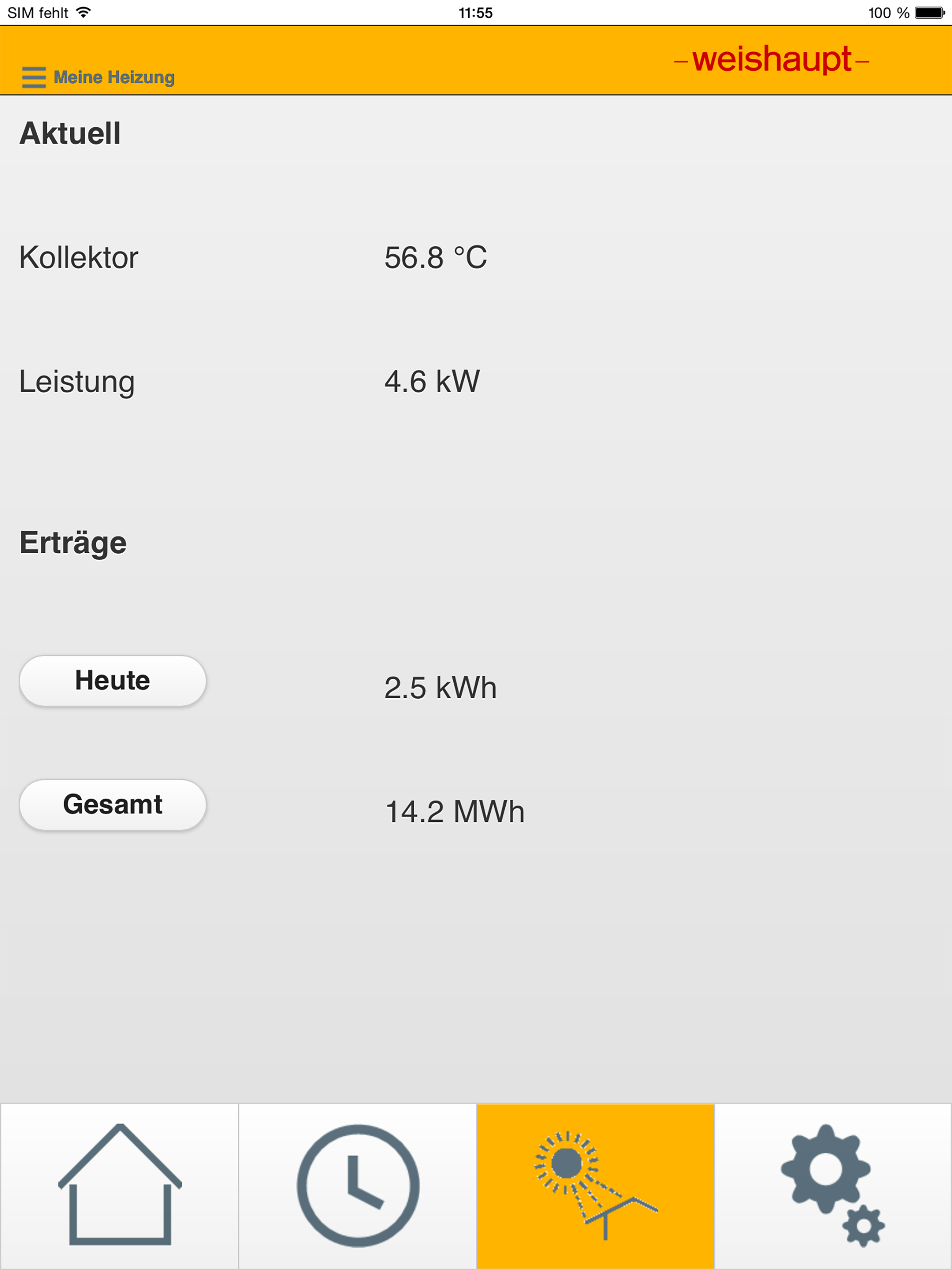 Weishaupt heating control