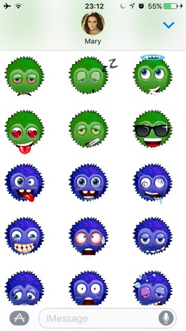 Funny emoticons - Stickersのおすすめ画像3