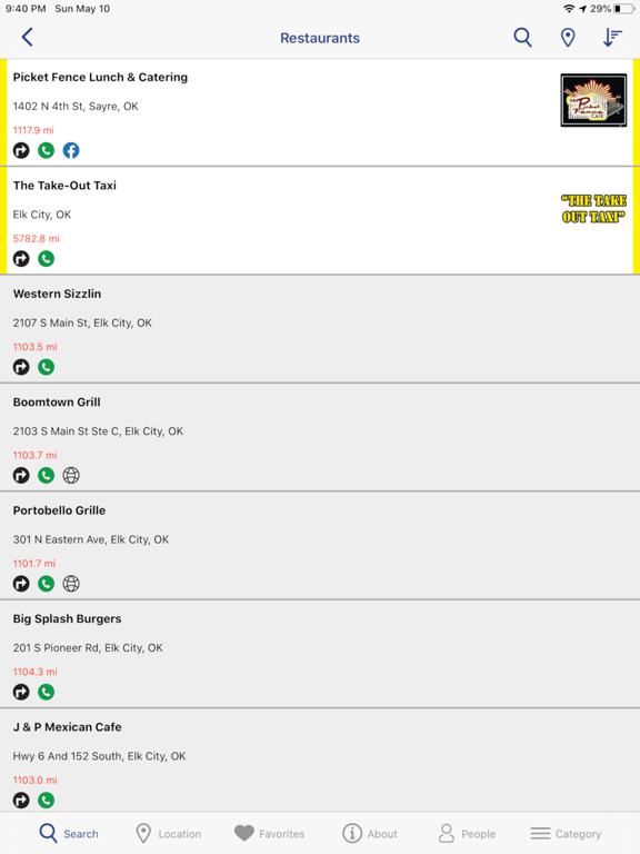 Bismarck Mandan Pages iPad screenshot 1 - Navigation app