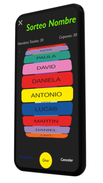 Sorteo Nombre