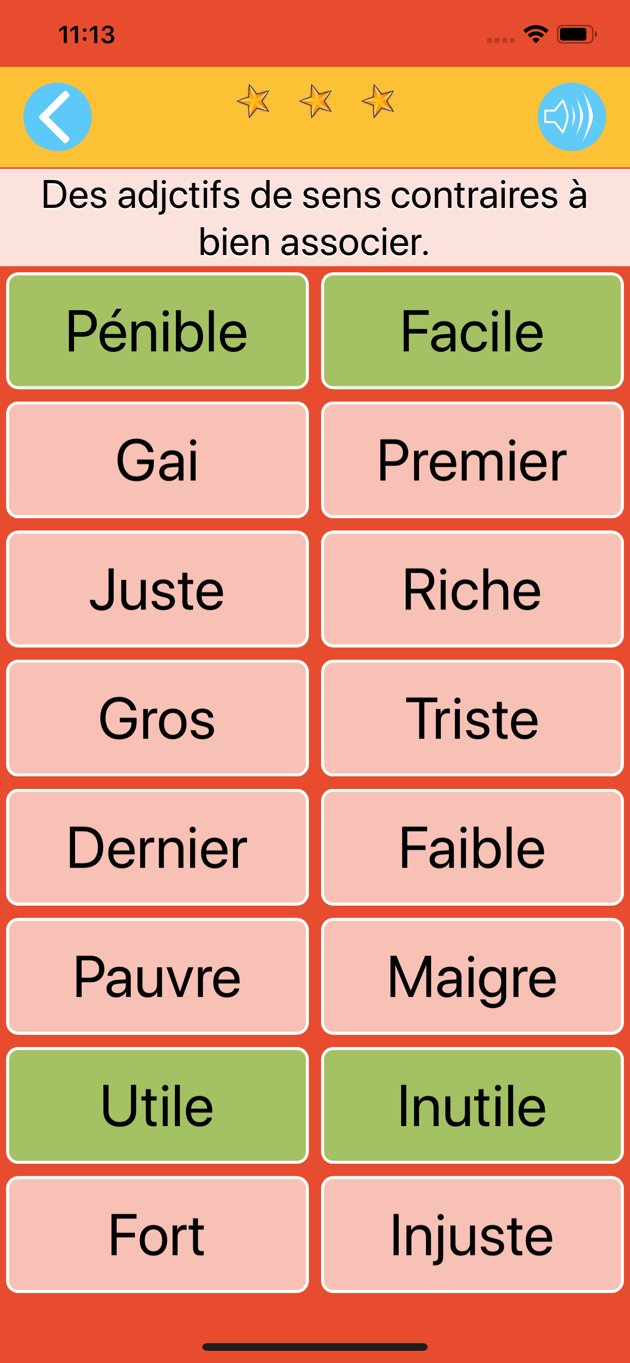 Paires de mots