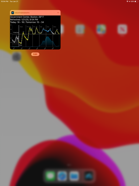 WeatherGraph: Visual Forecasts iPad screenshot 4 - Weather app