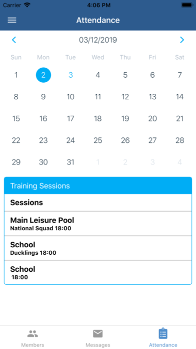 Swim Manager Screenshot