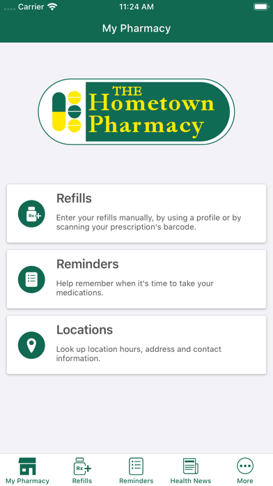 The Hometown Pharmacy iPhone screenshot 1 - Health & Fitness app