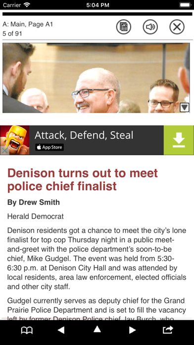 Herald Democrat eEdition Screenshot