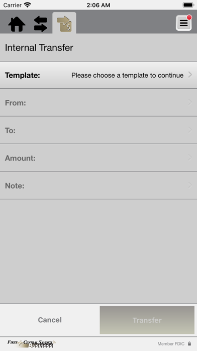 First Central Savings Business Screenshot