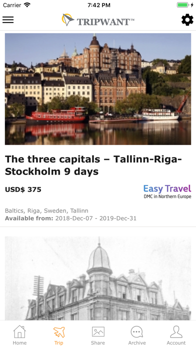 Tripwant screenshot 2