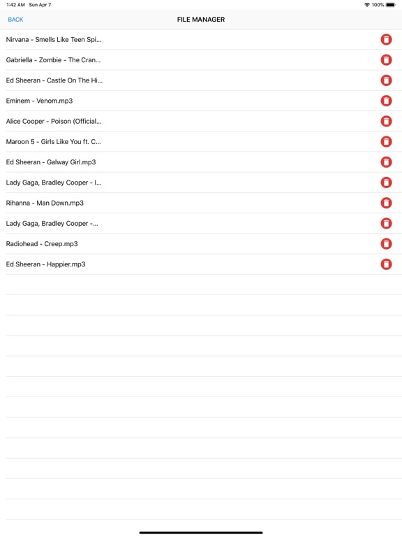 Screenshot #6 pour Presto Mp3 Player