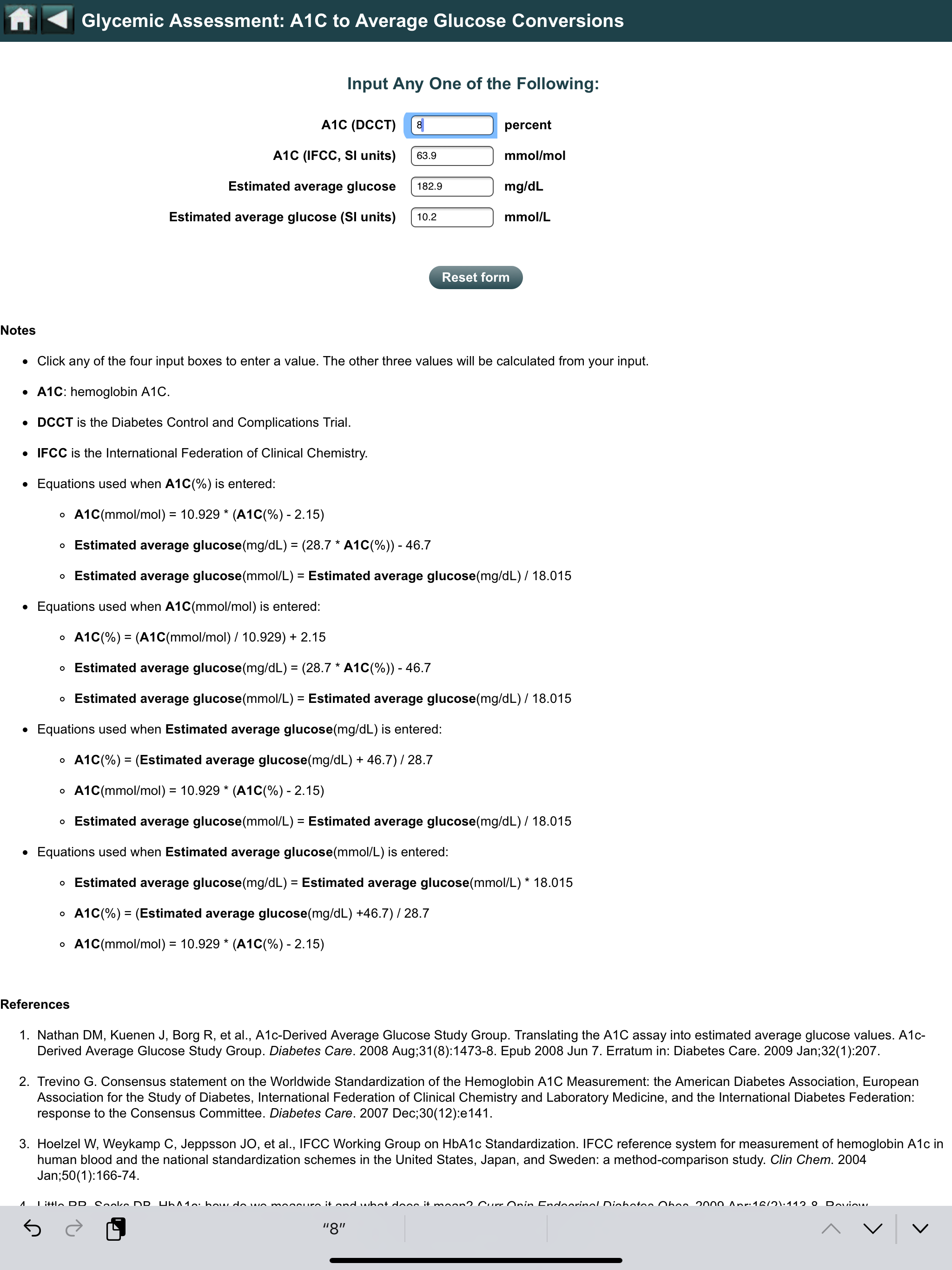 EBMcalc Endocrine