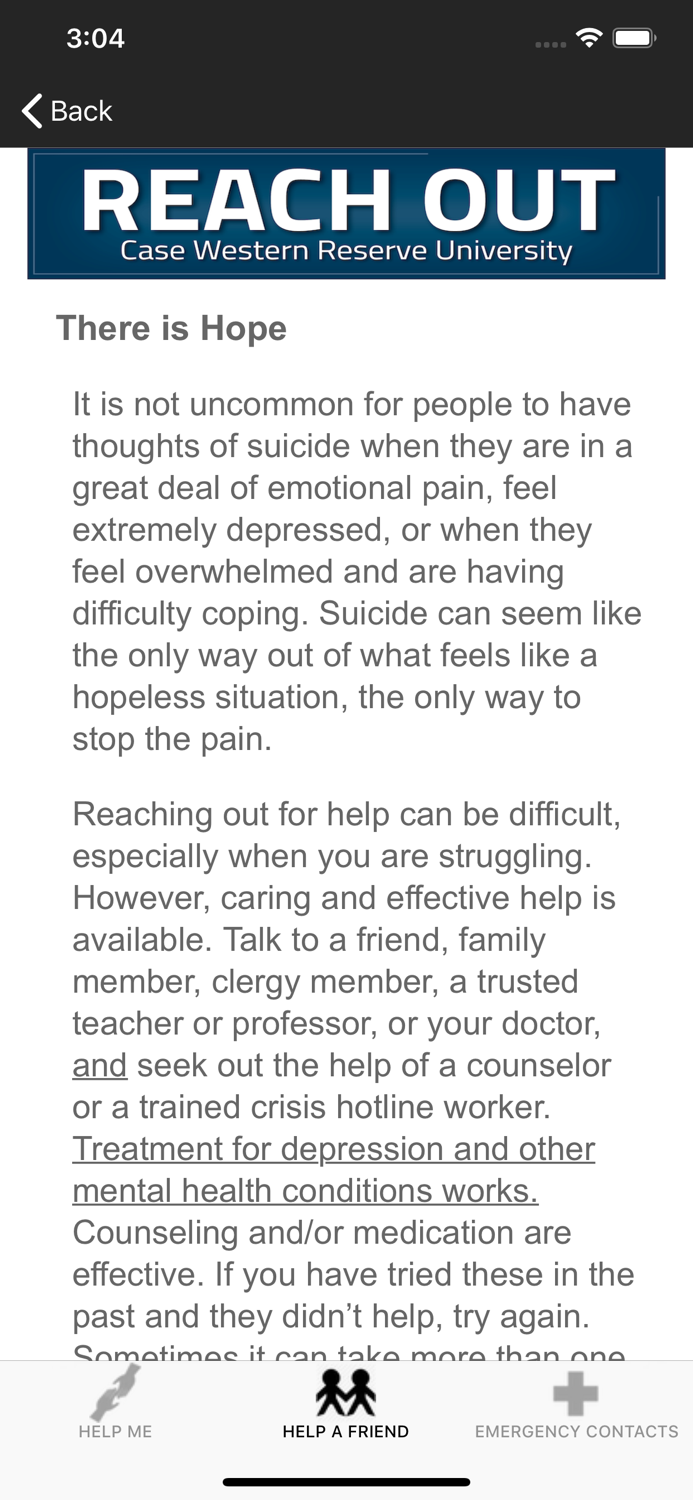 Case Western Reserve Reach Out