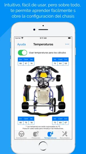 Captura de pantalla de Kart Chassis Setup Premium en iPhone 6