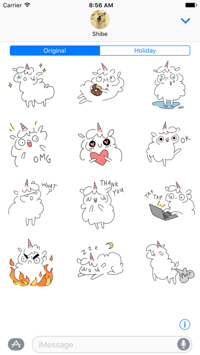 Fluffcorn Stickers Screenshot