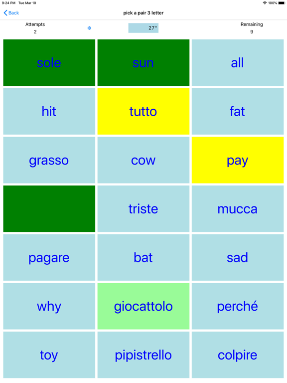 Screenshot #5 pour PickAPair Italian - English