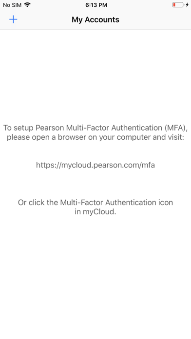 Pearson Employee Authenticator Screenshot