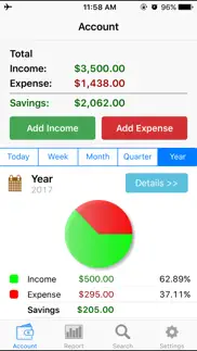 ispending - expense tracker iphone screenshot 1