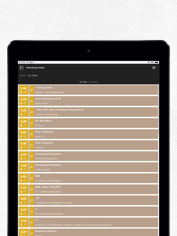Orthodoxiya Radio iPad screenshot 5 - Music app