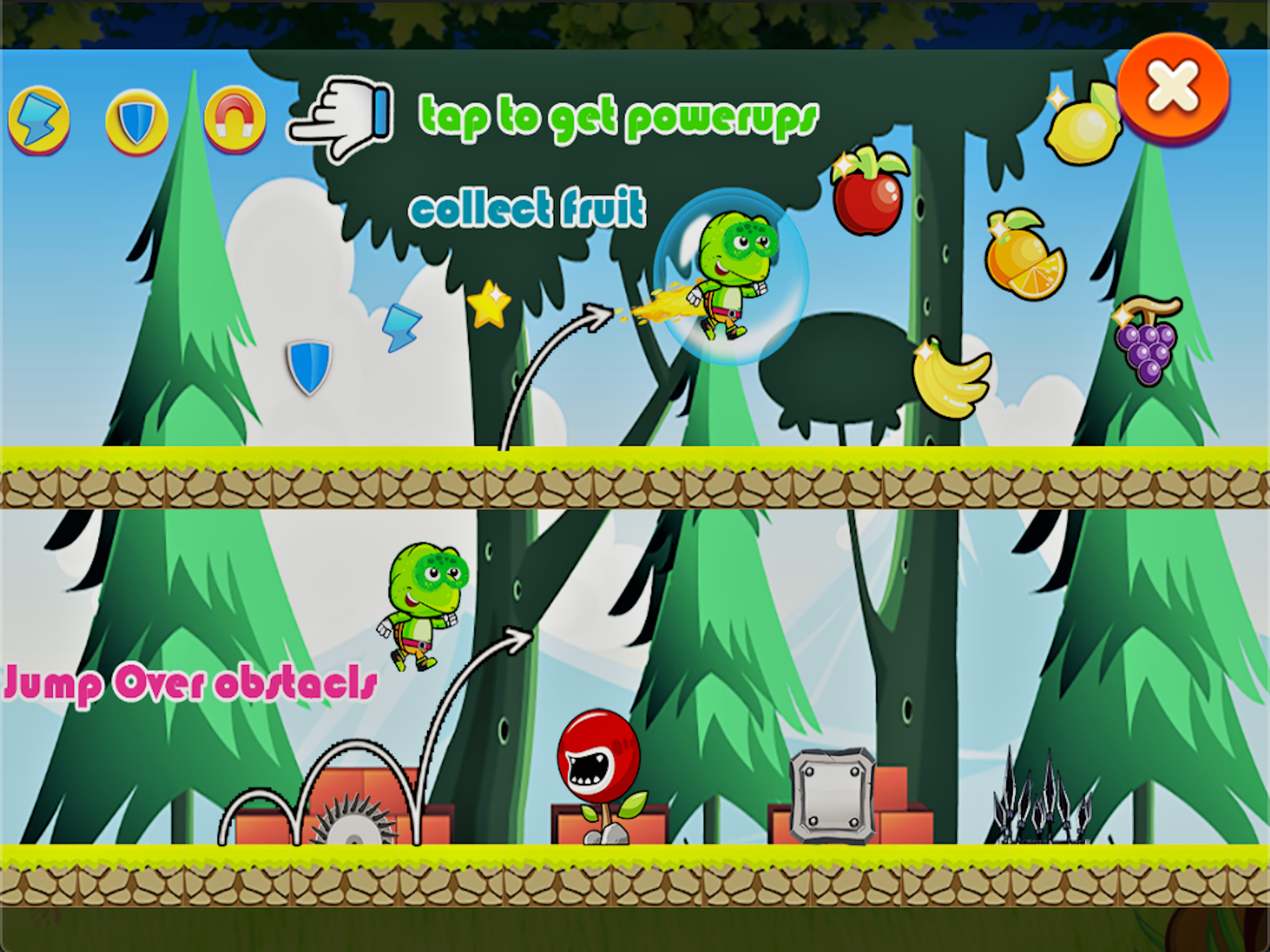 Smart Turtle Fruit Runing Game screenshot 12