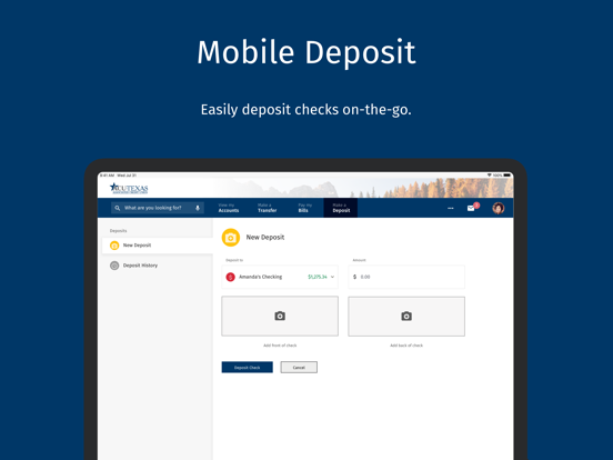 ACU of Texas Mobile Banking iPad screenshot 5 - Finance app