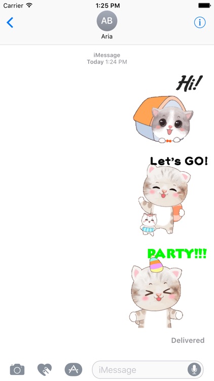 Animated So Cute Kitty Sticker
