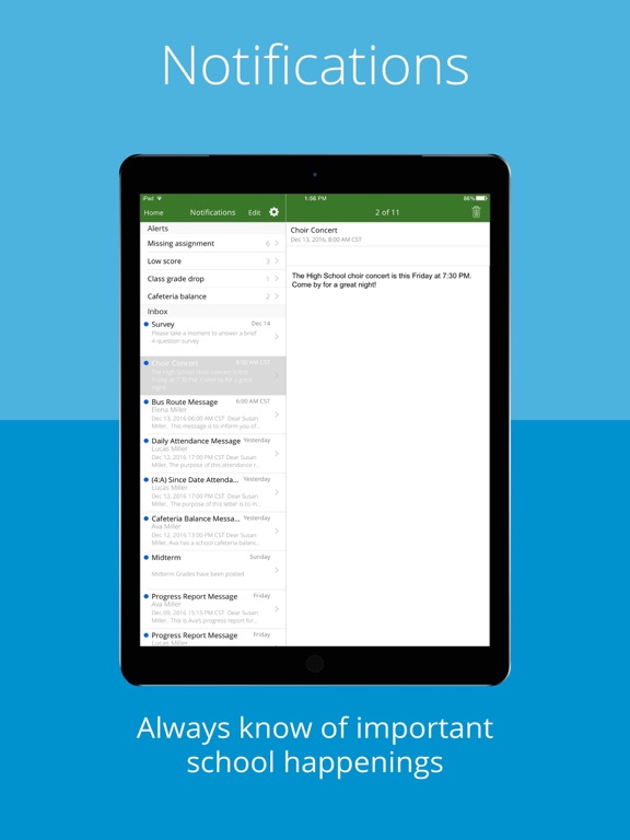 Consolidated HS District 230 iPad screenshot 3 - Education app