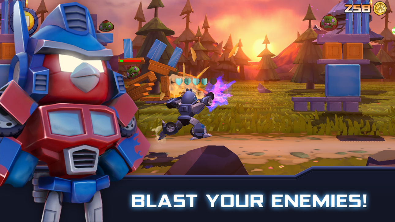 Angry Birds Transformers iOS Mod IPA screenshot 1 - iOS game interface