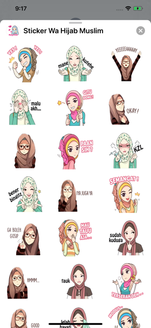 Sticker Wa Hijab Muslim(圖3)-速報App