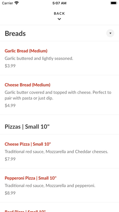 Pizza Buffet app screenshot 3