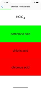 Chemical Formulas Quiz screenshot #5 for iPhone