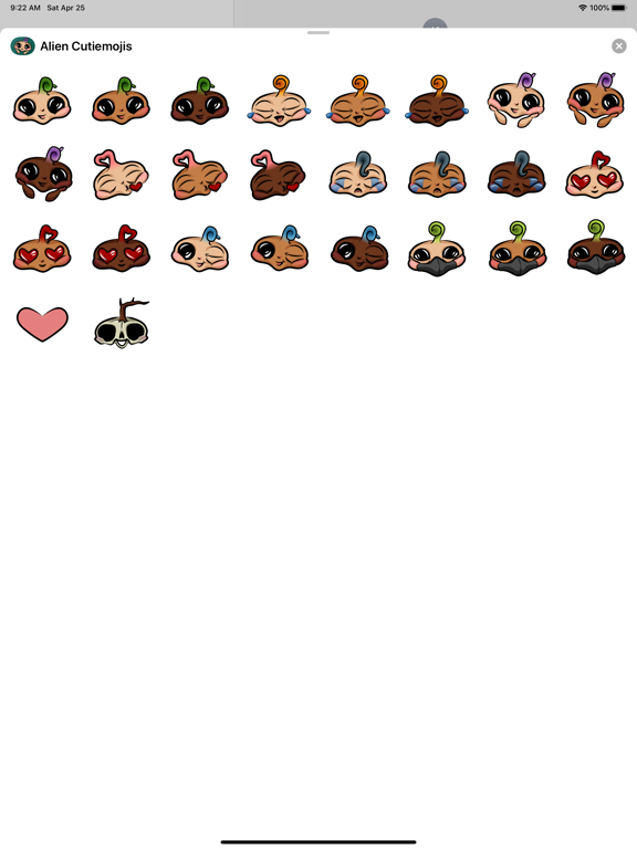 Screenshot #6 pour Alien Cutiemojis