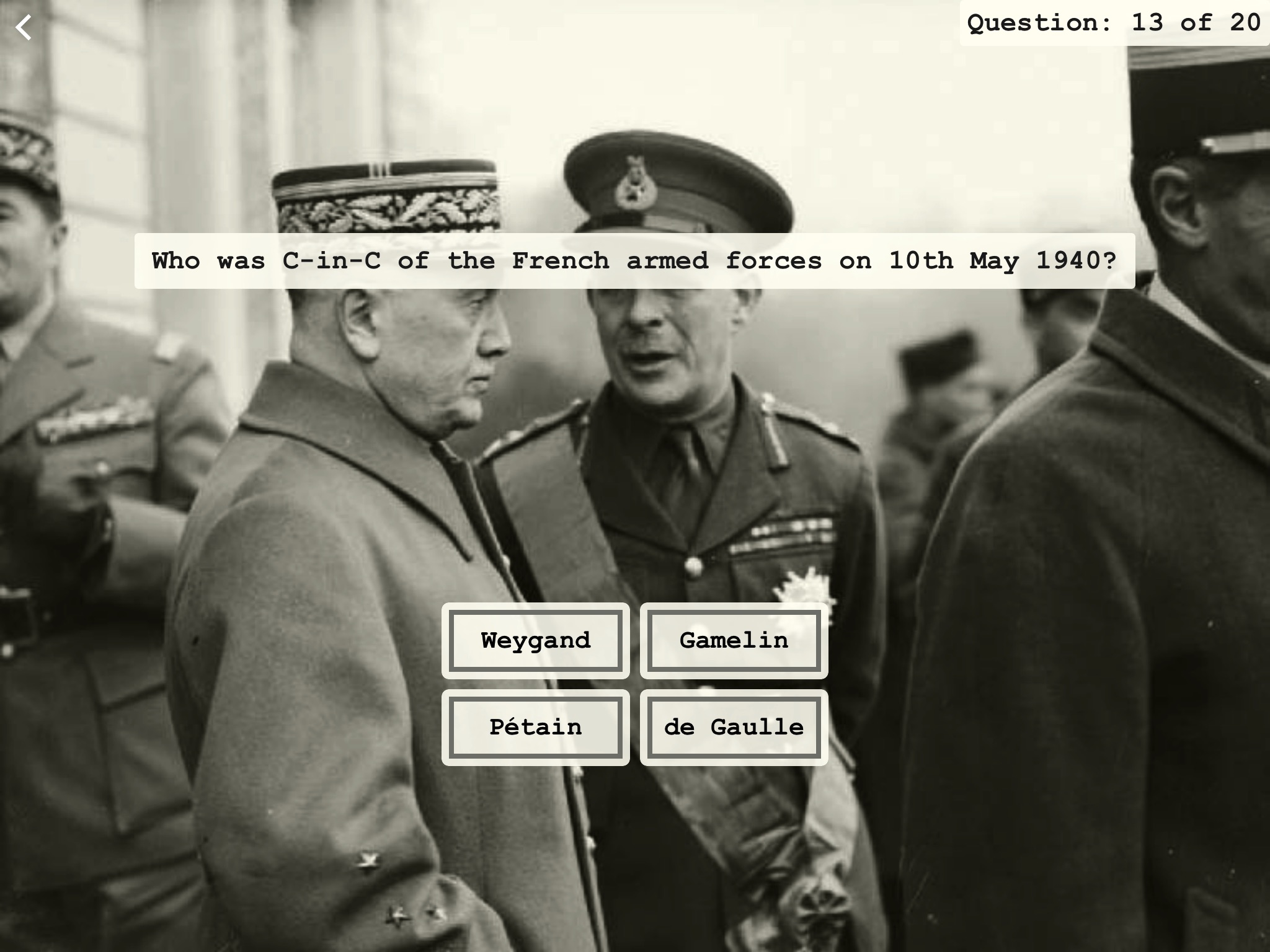 World War II Quiz screenshot 3