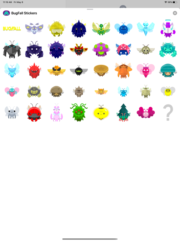 Screenshot #5 pour BugFall Stickers
