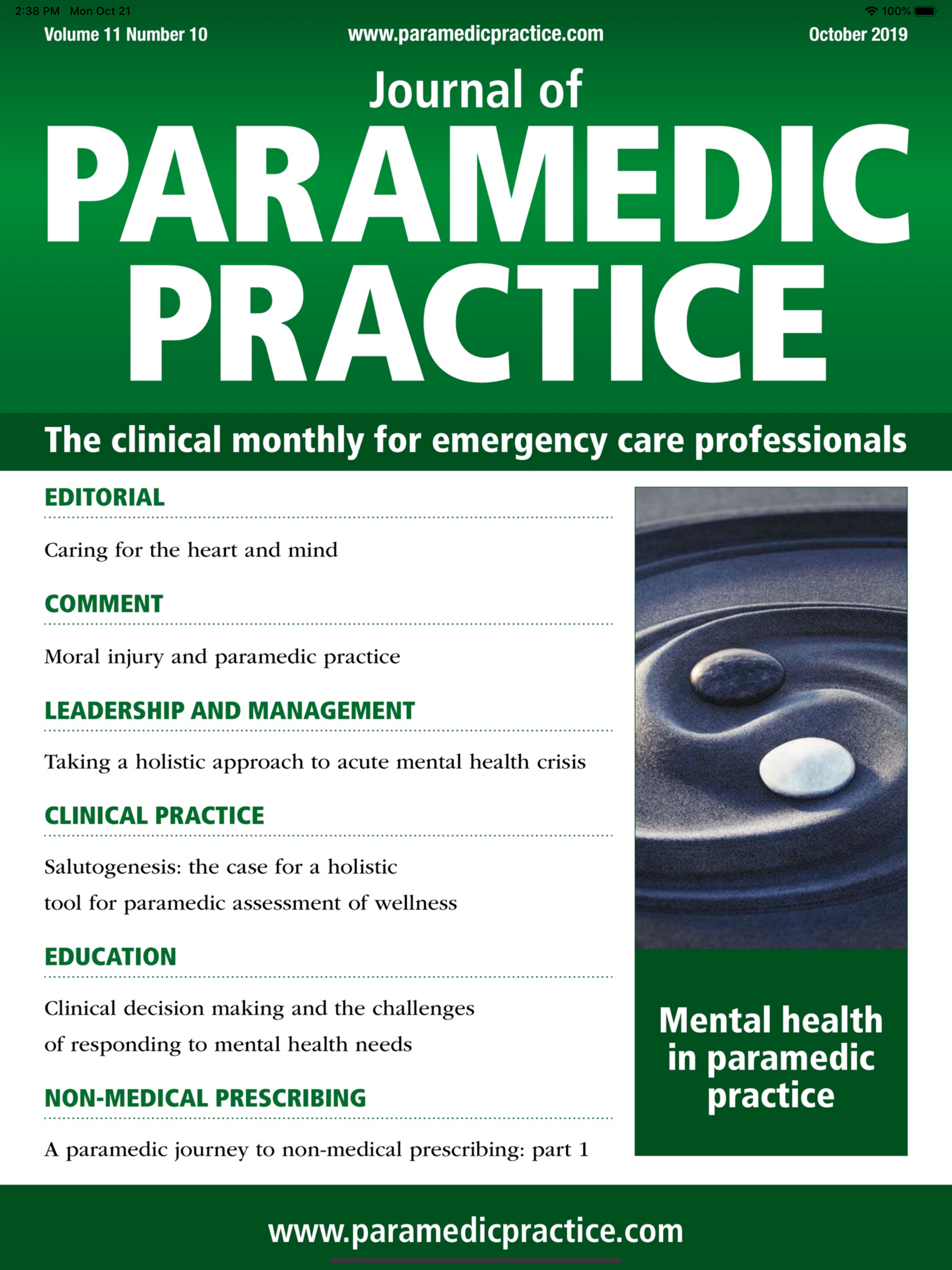 Journal of Paramedic Practice