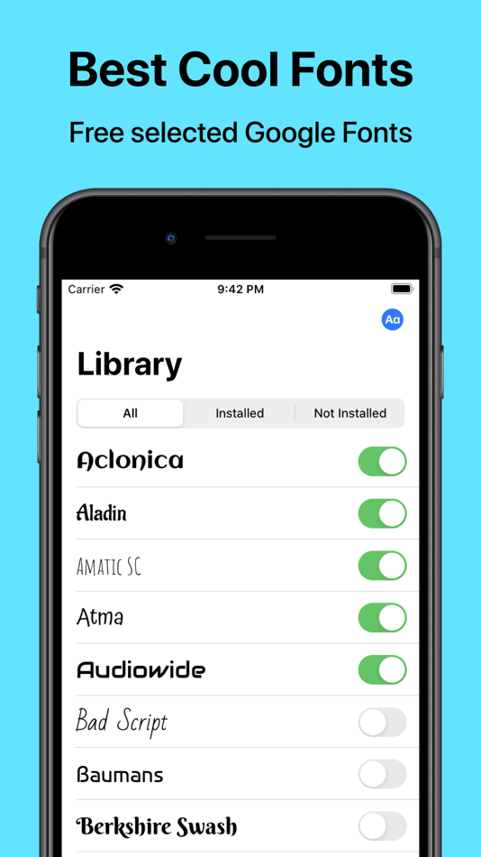 #1. Fonts: Install New Fonts (iOS) 由: 立毅 成
