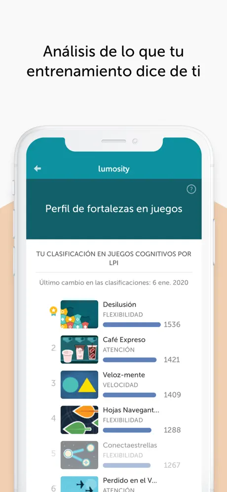 Lumosity - Entrenador Cerebral