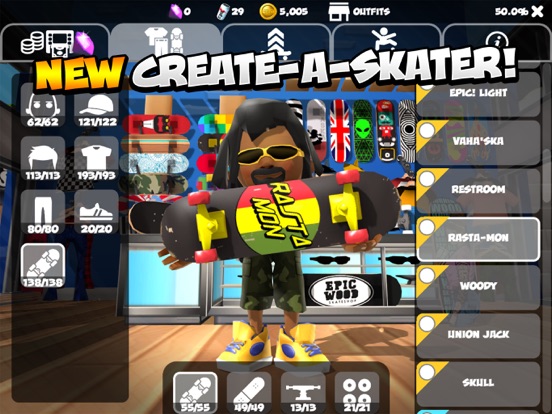 Epic Skater 2 iPad app afbeelding 2