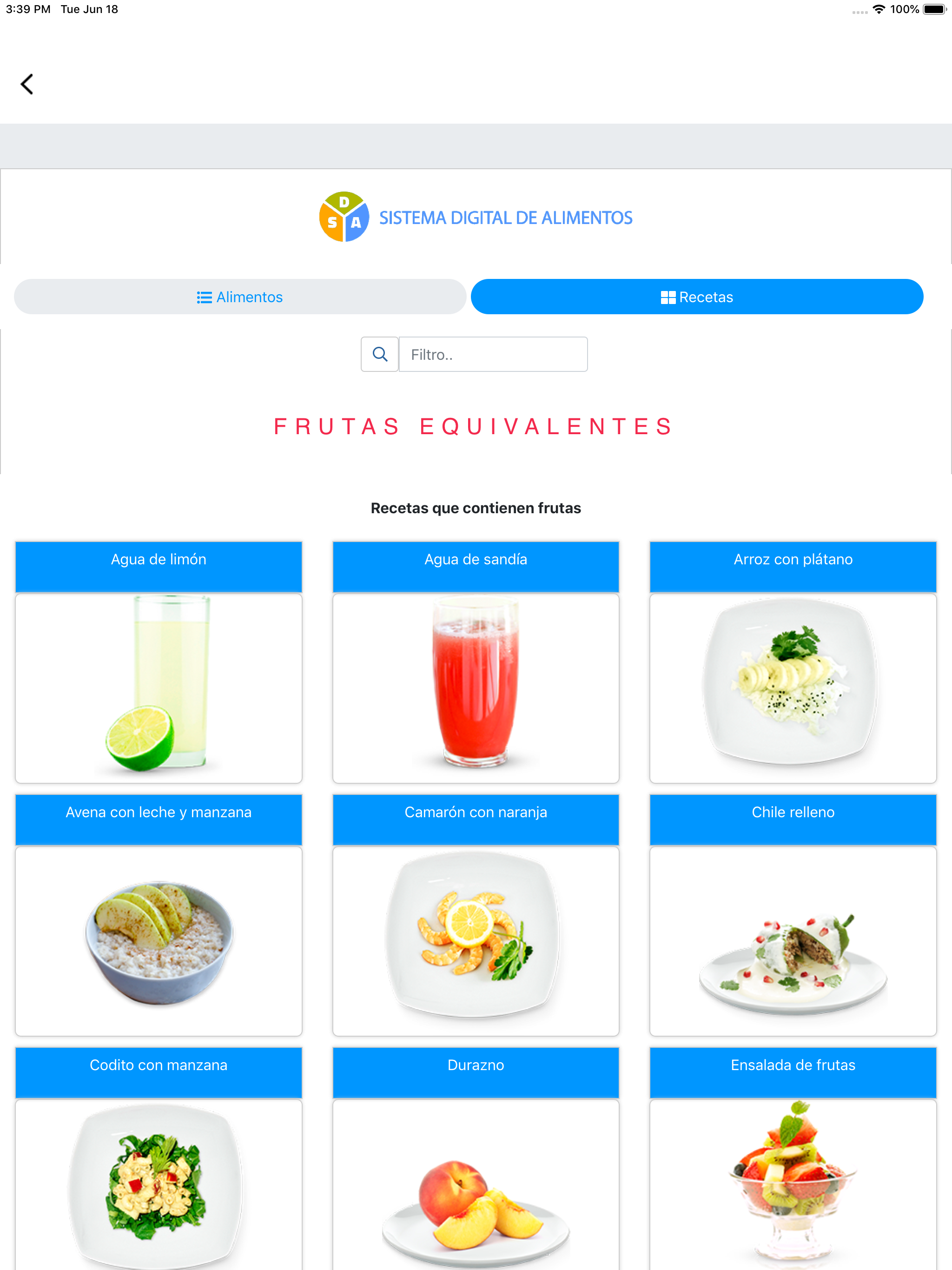 Sistema Digital de Alimentos