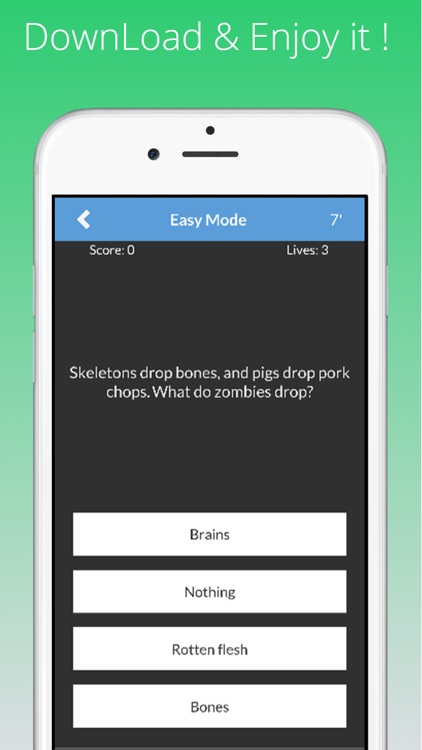 Trivia Quiz for Minecraft