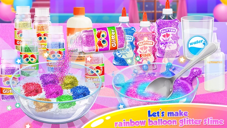 Balloon Glitter Slime