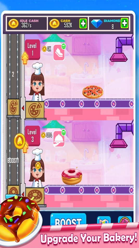 #4. Cooking Idle Donut Baking Game (iOS) 由: Muhammad Farhan