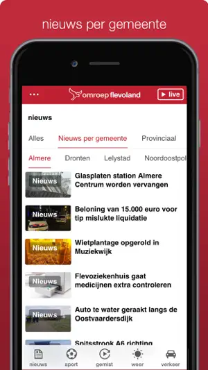 Omroep Flevoland screenshot 2