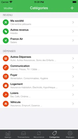 Capture d'écran de Portefeuille sur iPhone 6
