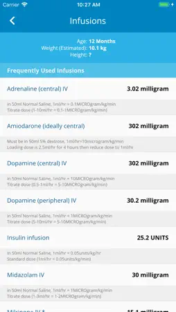 Paediatric Emergency Tools screenshot 5