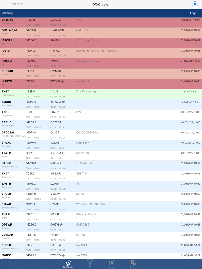 iCluster - DX-Cluster database