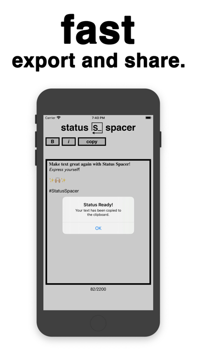 Screenshot #3 pour Status Spacer